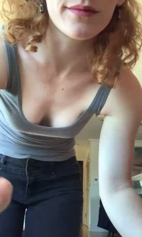 amateur redhead selfie stripping clip