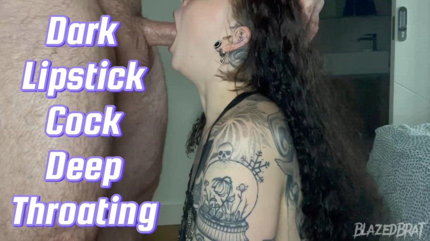 deepthroat tattoo tattooed pale-girls suicide-girls clip