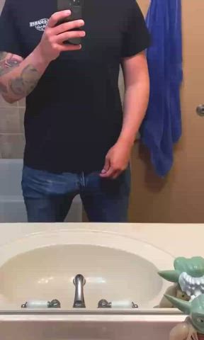 Bathroom Big Dick Mutual Masturbation clip