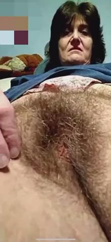 BBW Granny Hairy Mature Pubic Hair Thighs Webcam clip