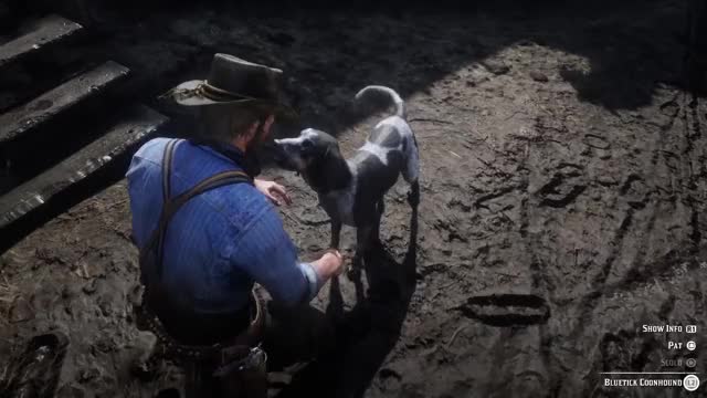 Red Dead Redemption 2 - Petting a Dog For Several Minutes