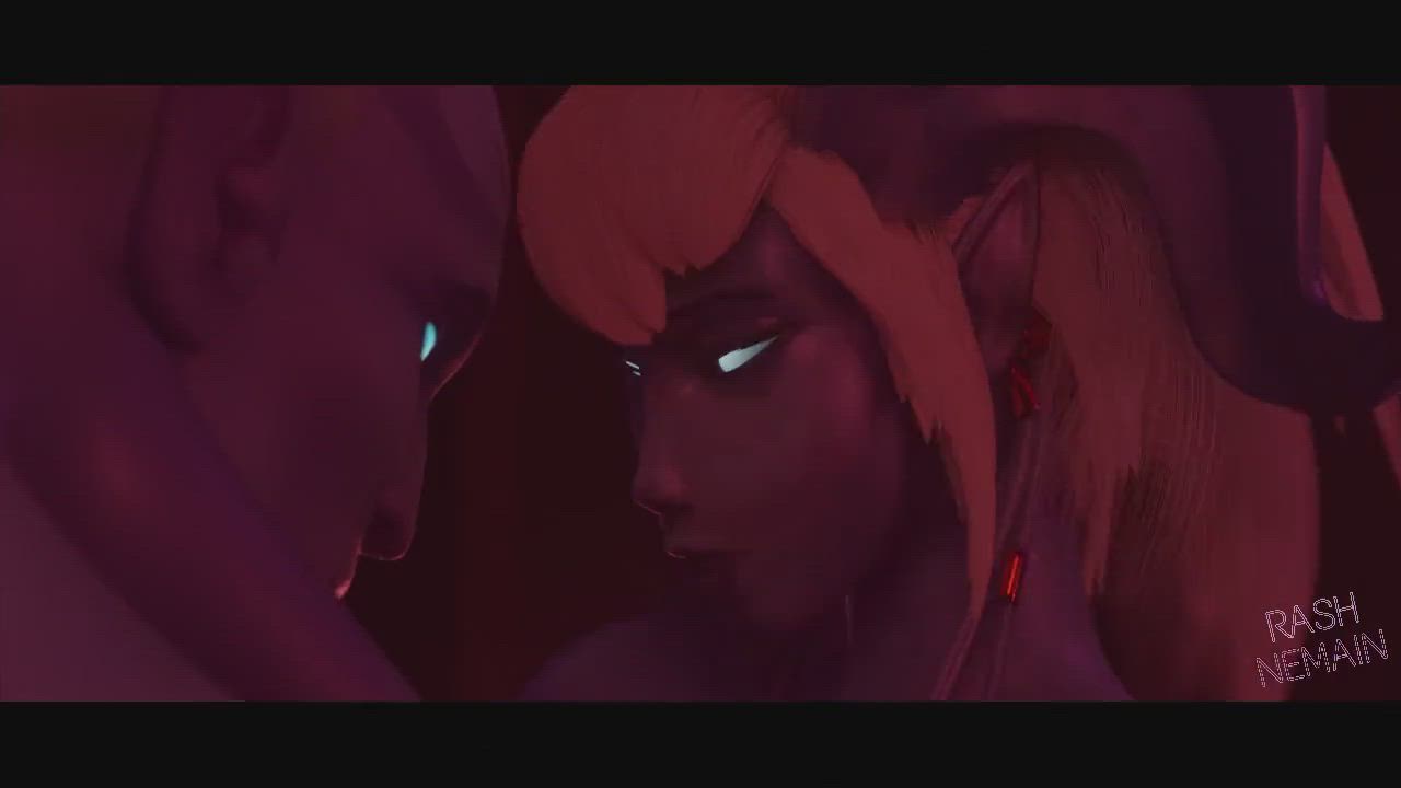 Female Draenei gets creampied (RashNemain) [World of Warcraft]