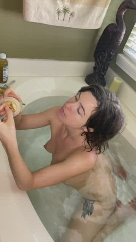 Eating Hummus during a Bath is my Idea of Relaxation