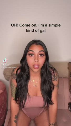 Brunette Thick TikTok clip