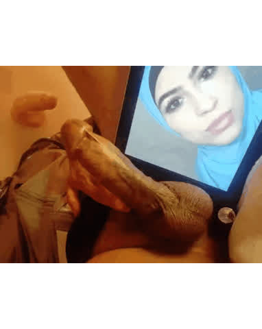 bbc big dick cock hijab nsfw tribbing tribute clip