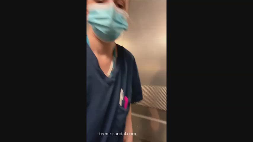 Amateur Flashing Nurse Small Tits clip