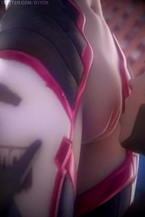 3D, Animated, Cinema_4D, D.Va, Mercy, Overwatch, Sound, audiodude, fpsblyck