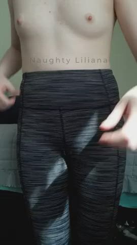 I think leggings might be even better with a little surprise under them