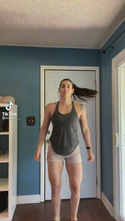 Cosplay Fitness Muscular Girl clip