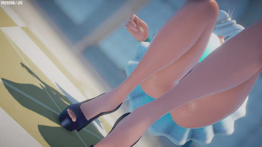 Animation Anime Big Ass Big Tits Booty Cartoon Hentai Striptease Upskirt clip