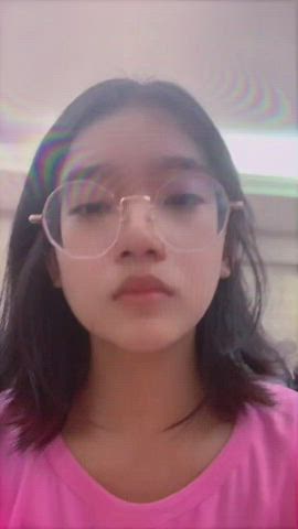 18 years old asian cute filipina glasses pinay teen clip