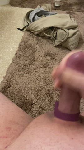 (27 gay) God I love using my precum…