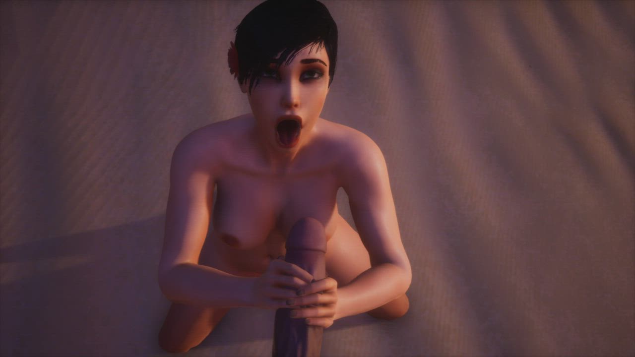 3D Animation Big Dick Blowjob Boobs Cumshot clip