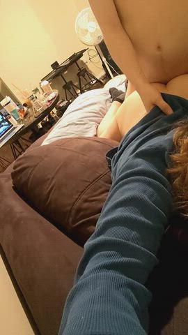 Accidental Creampie Doggystyle POV clip