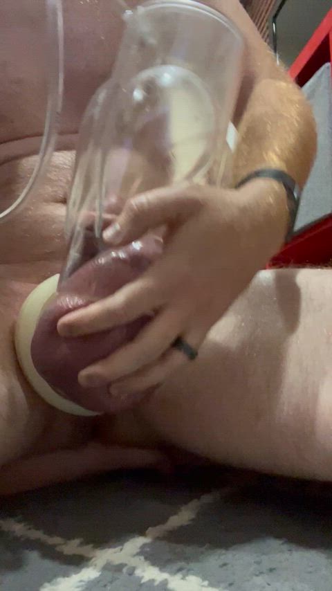 amateur big balls penis pump clip