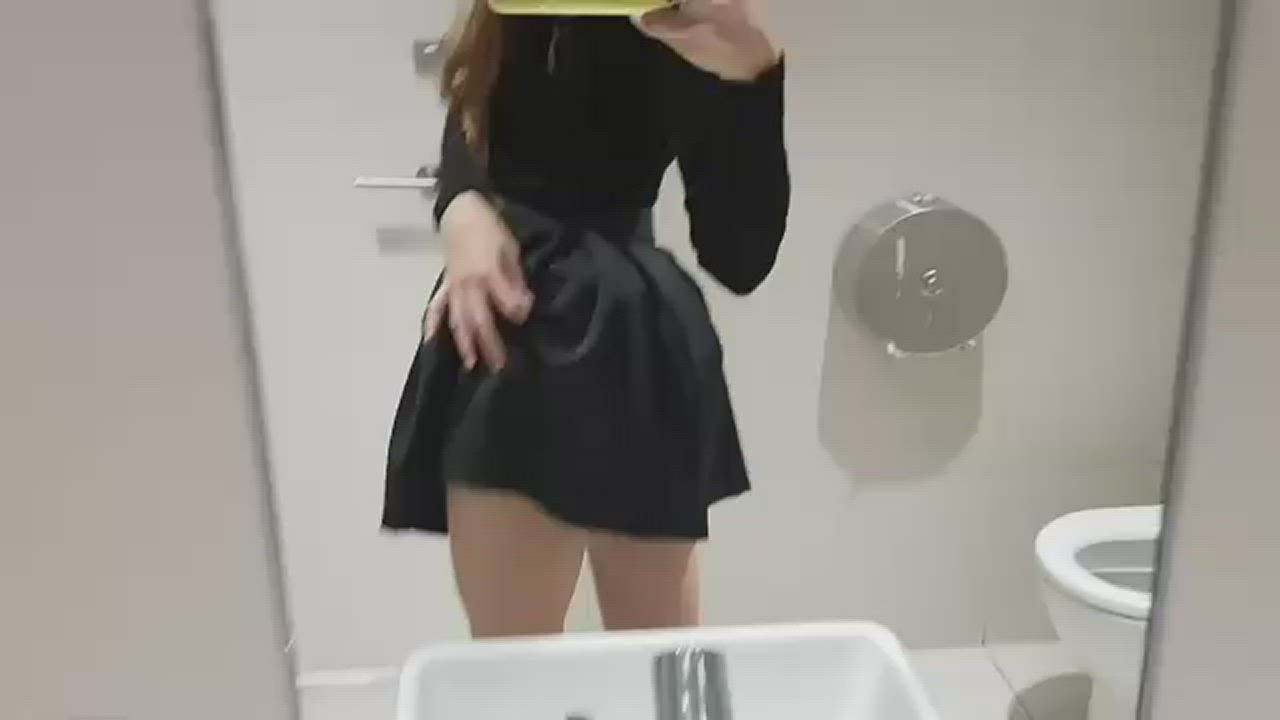 Ass Bathroom Bubble Butt Flashing Natural Tits Strip Teen clip
