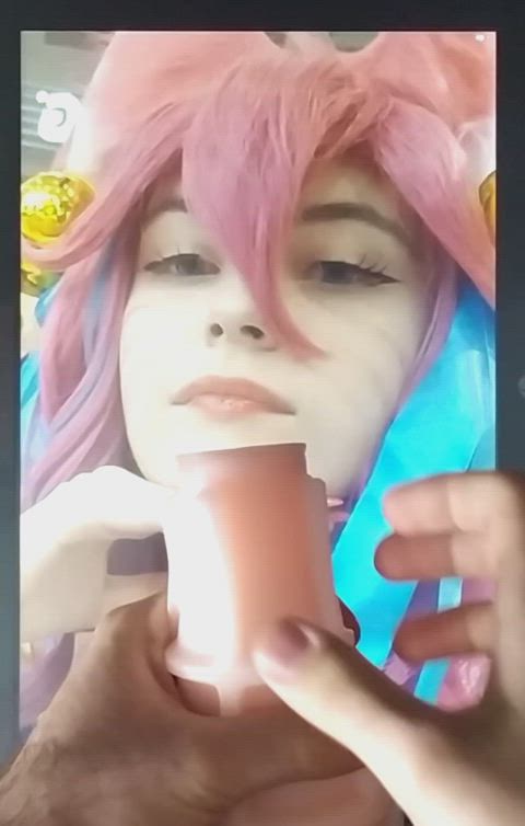 amateur cosplay cum cumshot cute teen covered-in-cum tik-tok clip