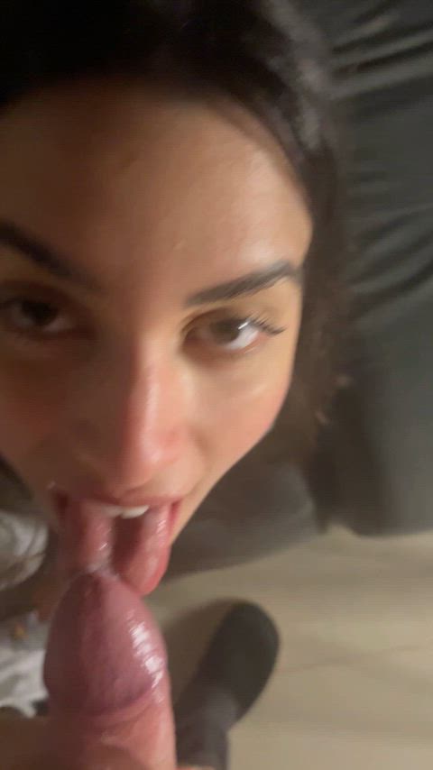 babe big ass big dick cum in mouth pov quickie sex vertical clip