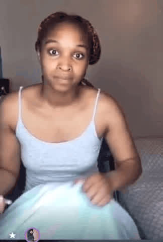 Accidental Barely Legal Ebony Tease Twerking Upskirt Webcam clip