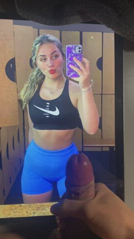 Blonde College Gym clip