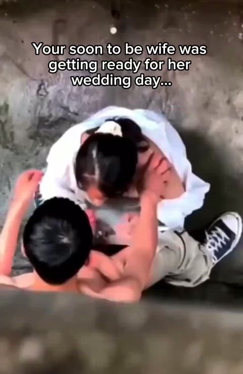 You wait at the altar while your bride gets fucked