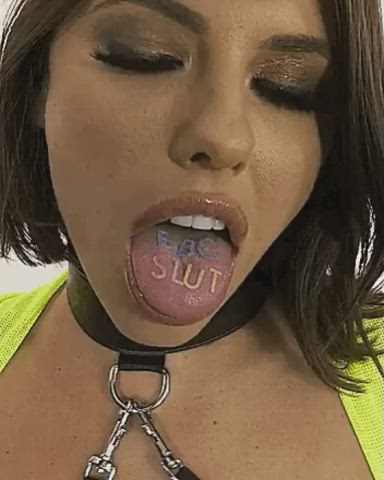 BBC Brunette Tongue Fetish clip