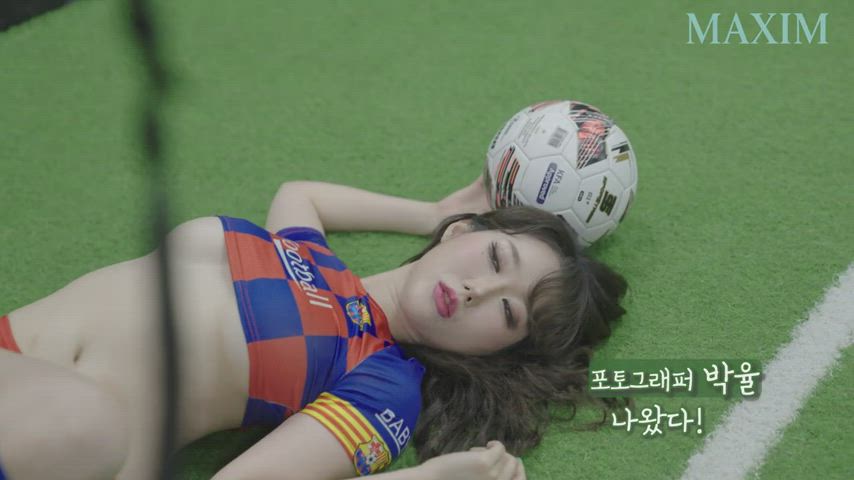 asian babe cute korean model sport underboob clip