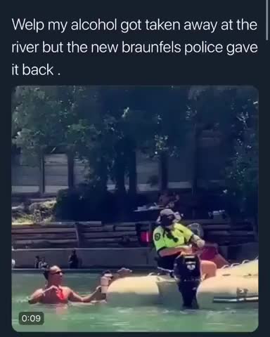 Cops take alcohol and give it back