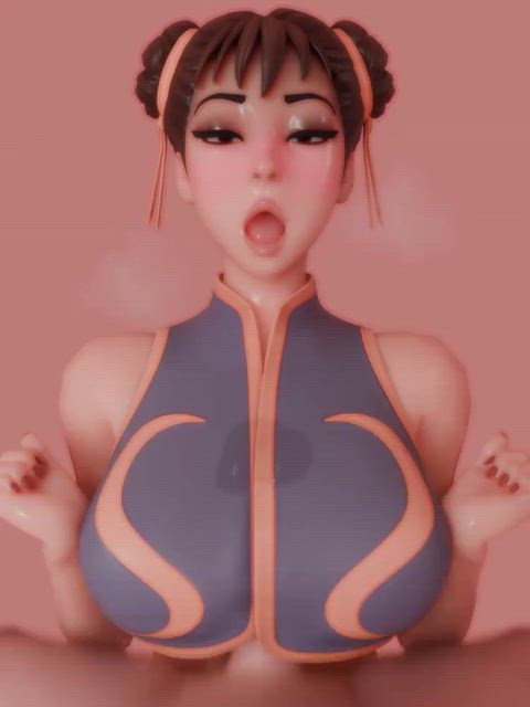 ahegao animation chinese tit fuck titfuck titty fuck clip