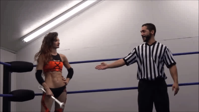 brunette white girl wrestling clip