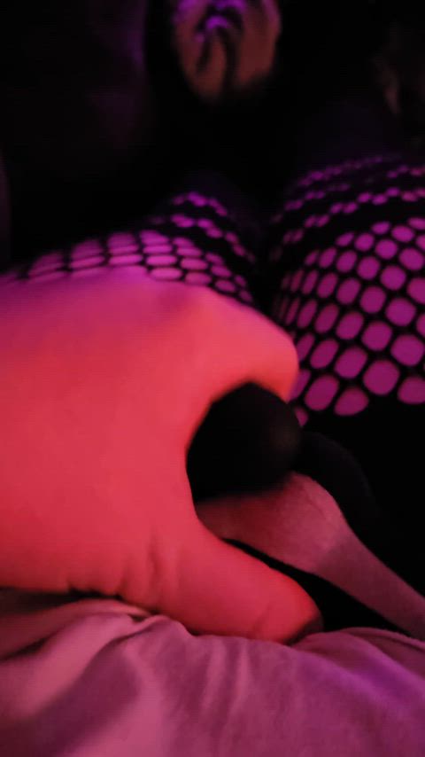 Using my vibrator through my panties hehe