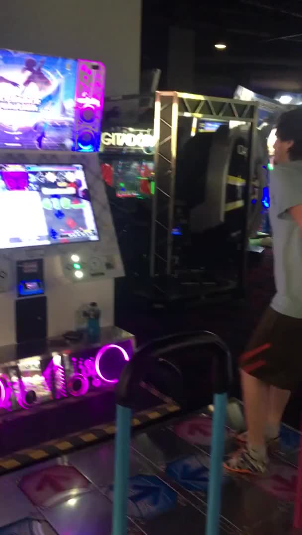 This DDR player I saw in an arcade yesterday.