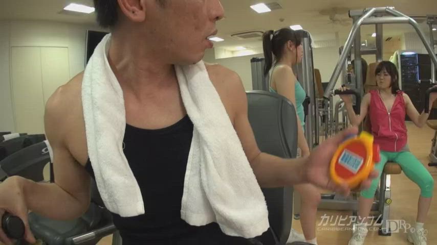 It was a typical day at the gym for the Asian couple. They had been working out for