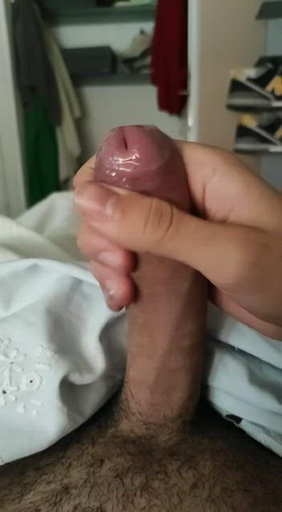 Big Dick Precum Solo Wet clip