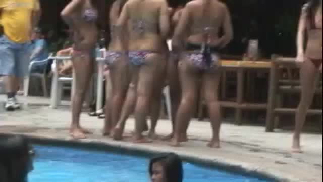 Super skinny Filipina girl in bikini