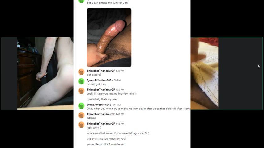 SlimThicc Fem Making Men Nut Too Fast On Cam! Watch Him Nut So Fast After Claiming