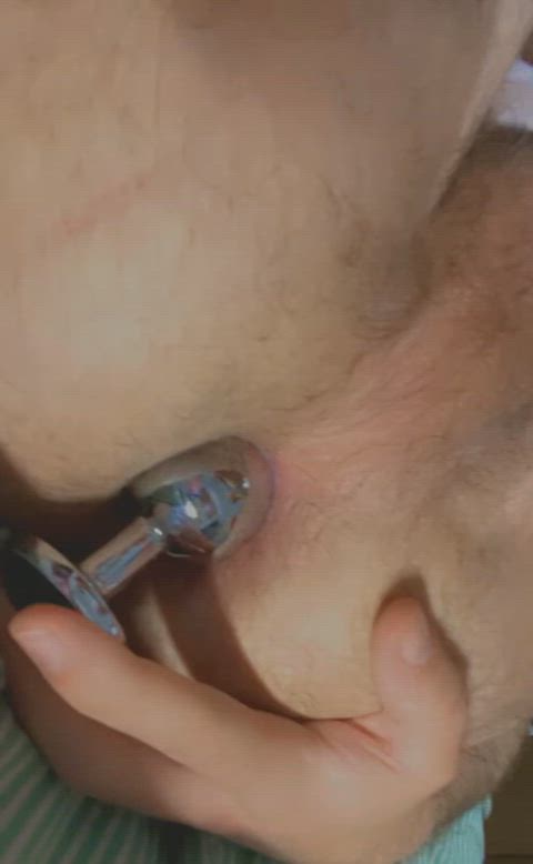 amateur anal anal play ass butt plug buttplug nsfw plugged sex toy gay clip