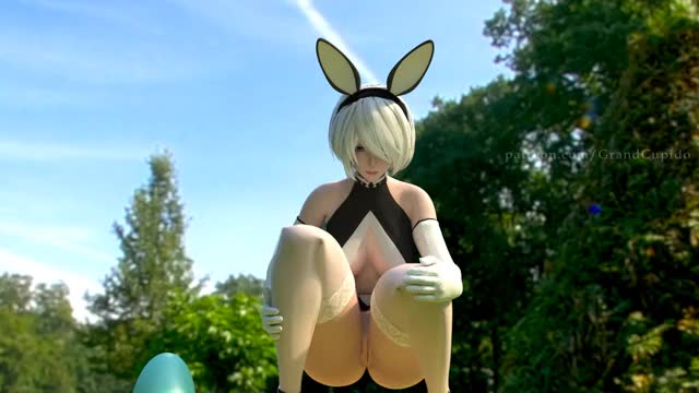 NieR: Automata 2B Celebrate Easter with Big Eggs