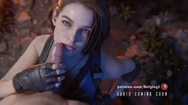 Jill Valentine - she let's you cum on her perfect face (Bulging Senpai) [Resident