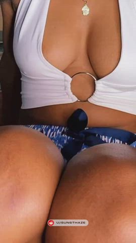 Boobs Cute Ebony Natural Nude Tease Teasing TikTok Tits clip