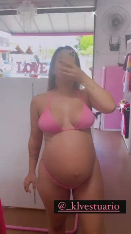Bikini Busty Pregnant clip