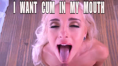 caption cum cum in mouth cumshot facial sissy tongue fetish clip