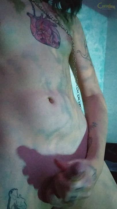 Natural Tits Tattoo Trans clip