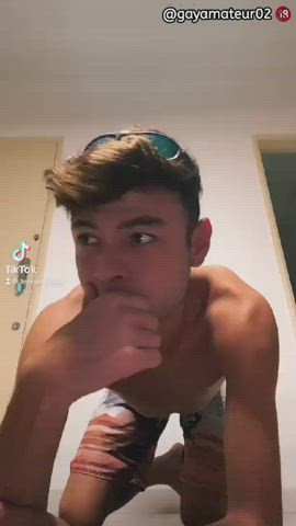 Big Dick Exposed Gay TikTok Twink clip