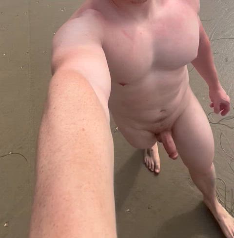 My softie on the beach