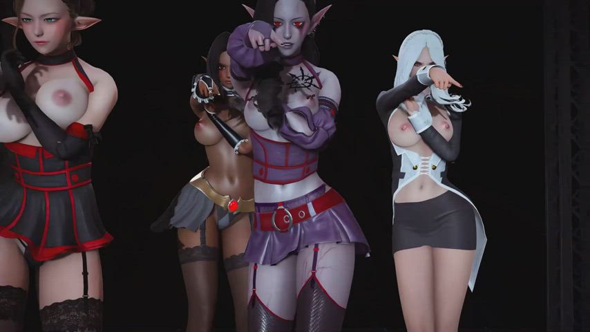 3d animation big tits cosplay hentai nsfw rule34 sfm skirt clip