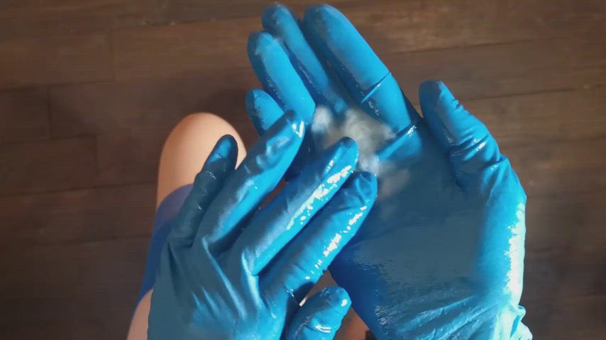 cum cumshot doctor femdom handjob latex gloves nurse onlyfans clip