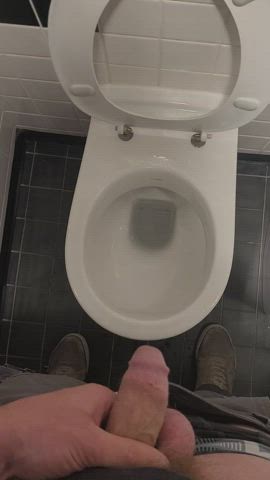 Bathroom Cut Cock Messy Pee Peeing Piss Pissing Public Toilet clip