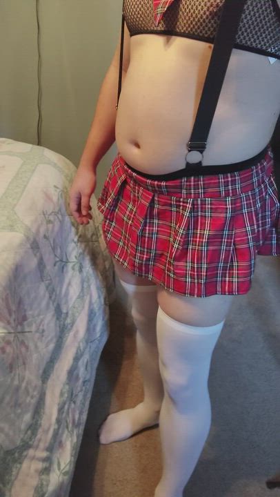 Butt Plug Chastity Femboy Schoolgirl Sissy Vibrator clip