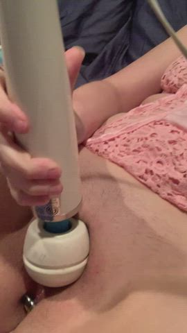 blonde butt plug hitachi lingerie pussy clip